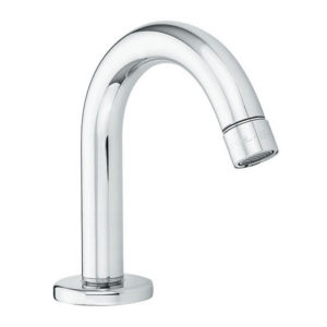 Bocca di erogazione fissa in ottone con aeratore antivandalo