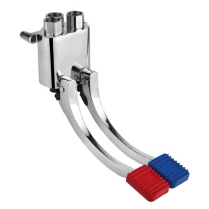 Miscelatore a due pedali Idral 2068 in ottone fuso