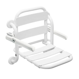 Sedile ribaltabile doccia con schienale e braccioli EASY - Idral
