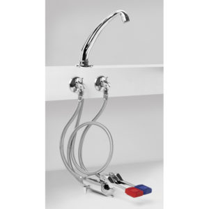 Kit Idral KFL66/25: Miscelatore a pedali con bocca di erogazione