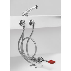 Kit installazione Idral KFL70/26 con miscelatore monopedale